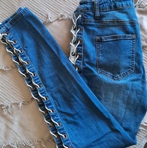 Fashion Nova Lace Jeans